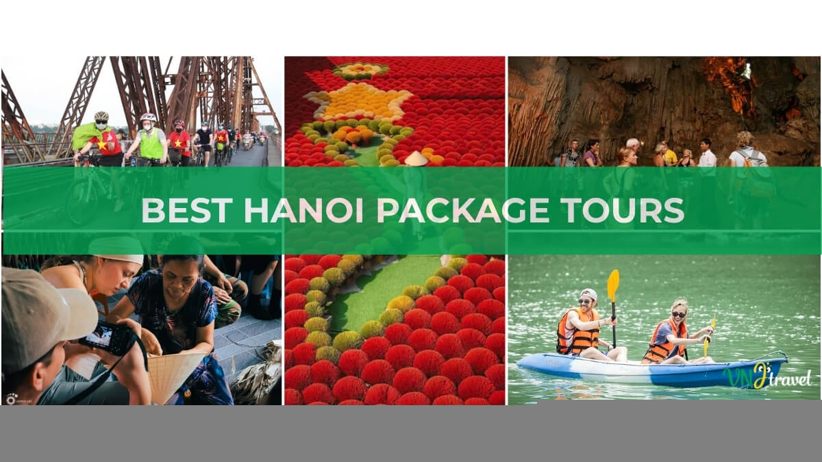 Best Hanoi package tours featuring cycling, traditional crafts, caves, and kayaking