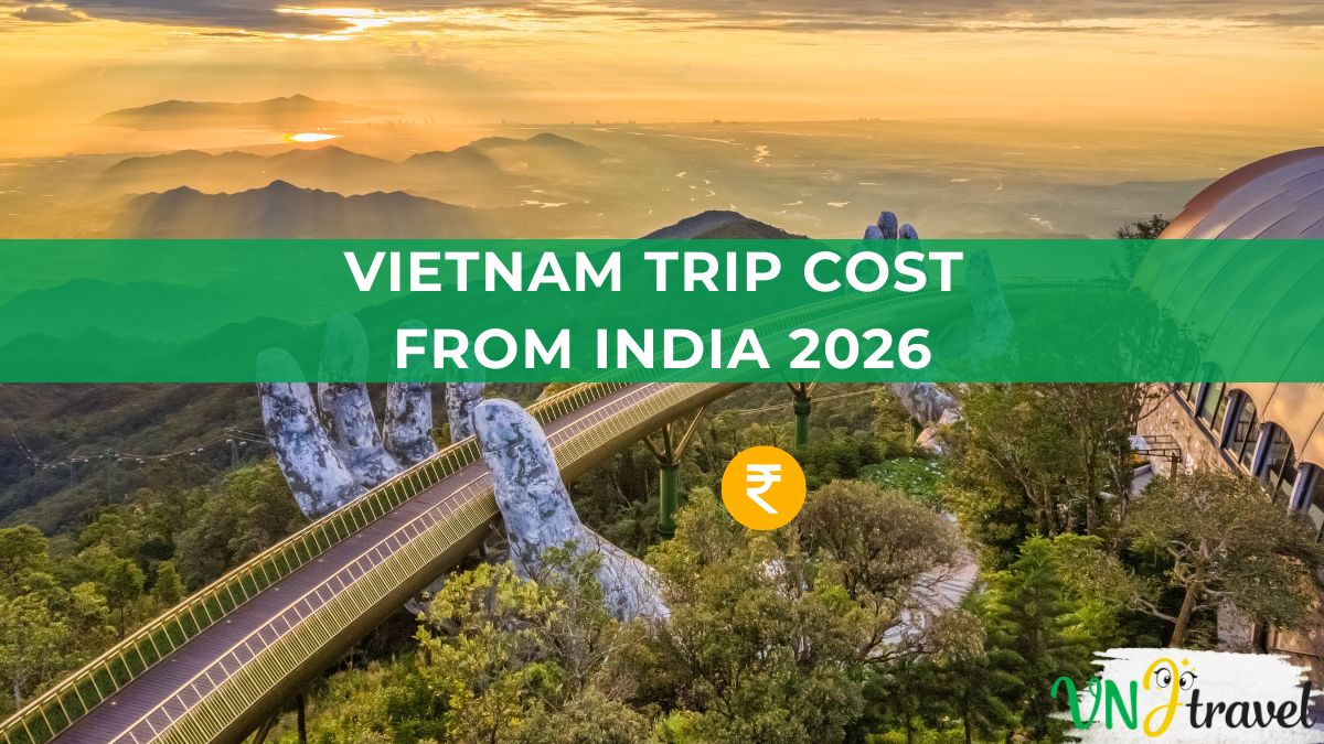Golden Bridge at Ba Na Hills featured in a guide about Vietnam trip cost from India in 2026.